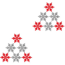 16Pcs Christmas Felt Cup Coasters Snowflake Design Heat Insulated Mats