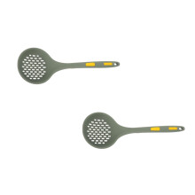 2St Siliconen Filterlepel Zeeflepel Voor Pasta Noodles Multi