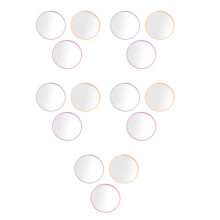 120Pcs Portable Mini Pocket Mirror Round Compact Mirror for Handbag
