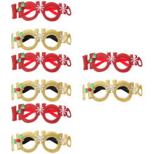8Pcs Novelty Christmas Glasses Props Funky Assorted