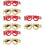 8Pcs Novelty Christmas Glasses Props Funky Assorted 1