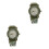 2Pièces Enfants Ajustables Camouflage Vert Olive Étanches 8