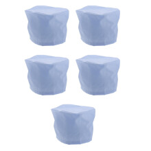 5Pcs Dust-Resistant Polyester Medical Caps Sky-Blue for Nursing Staff