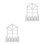 2Pcs White Wooden Wall Planter with Foam Insert for Artificial Flowers 4