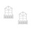 2Pcs White Wooden Wall Planter with Foam Insert for Artificial Flowers 6