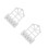 2Pcs White Wooden Wall Planter with Foam Insert for Artificial Flowers 7