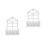 2Pcs White Wooden Wall Planter with Foam Insert for Artificial Flowers 8