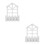 2Pcs White Wooden Wall Planter with Foam Insert for Artificial Flowers 9