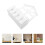 2Pcs White Wooden Wall Planter with Foam Insert for Artificial Flowers 10