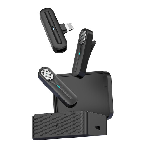 2.4GHz Lavalier Mic System w/ 2 TX, 800mAh, Black 2