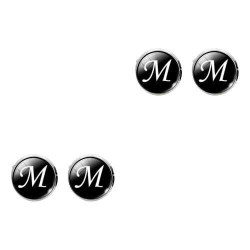 2Pièces Boutons De Manchette Noir Simple Pour Et Manche 2