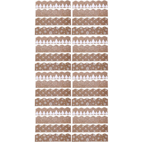 2Sets Coffee Adhesive Bulletin Board Border Trim for School Wall Decor