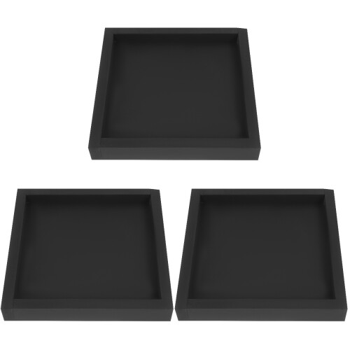 3Pièces Plateau De Support Épais Noir Pour Plats Jardinage 1