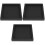 3Pièces Plateau De Support Épais Noir Pour Plats Jardinage 3