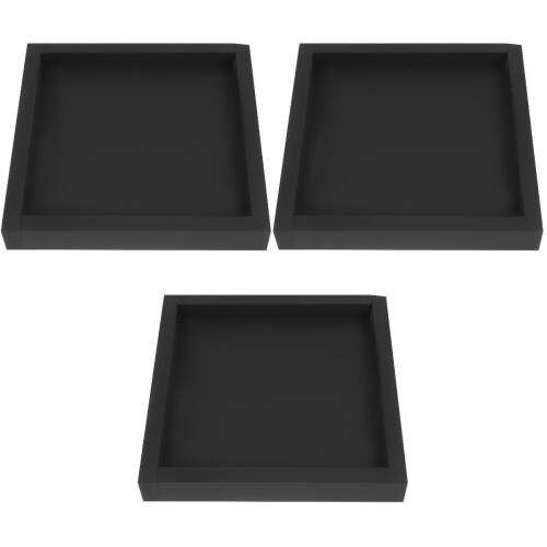 3Pièces Plateau De Support Épais Noir Pour Plats Jardinage 2