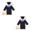 2Pièces Ensemble Robe Et Toque De Graduation Enfants 5