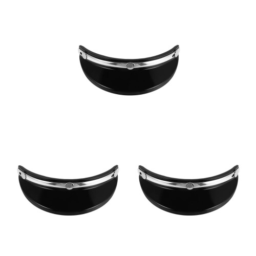 3Pcs Outdoor Motorcycle Visor Pc Retro Sunshade for 3/4