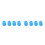 8Pcs Durable Silicone Guitar Finger Caps Blue for Stringed Instruments 1