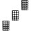 3Pcs Durable Black Acrylic Roll Stand Desktop Craft Storage Organizer 1
