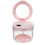 5Sets Compact Pink Plastic Brace Storage Box Denture Cleaner Case 1