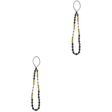 2Pcs Assorted Color Crystal Phone Wrist Strap Cute Beaded Phone Charm