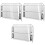 3Pcs Silver Roof Gutter Strainer Stainless Steel Drain Filter Cover 1