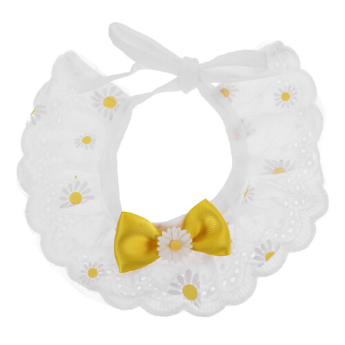 1Collier Pour Chat Décoratif En Polyester, Ajustable Durable
