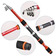 (Orange) Mini Sea Rod - Travel Fishing Tool, Multi-Color