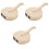 3Pièces Pâte Bois Khaki Pour Raviolis Pliage Facile À 4