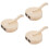 3Pièces Pâte Bois Khaki Pour Raviolis Pliage Facile À 7