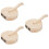 3Pièces Pâte Bois Khaki Pour Raviolis Pliage Facile À 8
