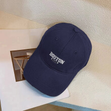 (Navy Blue) Fashion Unisex Baseball Cap Embroidered Letter Pattern Summer Duck Tongue Cap for Leisure Sunscreen Hats