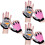 3Paires Half Finger Polyvalents Roses En Qualité 5