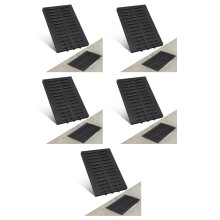 5Pcs Plastic Drain Grates for Outdoor French and Channel Drain Systems
