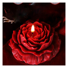 (One Size, Red) Low Temperature Candles Romantic Rose Shape Scented Candles Adult Sexual Accessories