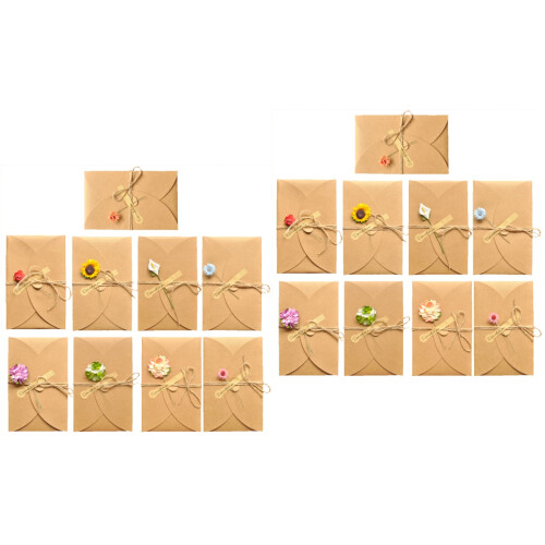 18Pièces Cartes De Premium Fleurs Séchées Usage Personnel 2