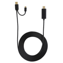 HDMI kábel s podporou rozlíšenia 4K, adaptér USB C3.1 samec na HDMI pre pripojenie notebooku, monitora a televízora