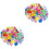 400Pièces Pierres Acryliques Décoratives Multicolores Pour DIY Vase 3