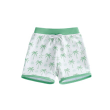 (6-12 Months, Green) Toddler Baby Boy Swim Trunks Shark/Tree/Lobster Print Elastic Waist Swimming Shorts for Pool Beach
