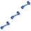 3Pièces Bras Oscillant Arrière Bleu Alliage Accessoire 5