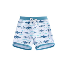 (18-24 Months, Blue) Toddler Baby Boy Swim Trunks Shark/Tree/Lobster Print Elastic Waist Swimming Shorts for Pool Beach