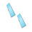 2Pièces Rétroviseur Intérieur Ciel-Bleu Large Angle Antibuée 8