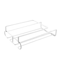 Modern design roestvrijstalen opbergrek voor in de koelkast, drankdispenser, ruimtebesparend ontwerp, gemakkelijke toegang tot blikjes, trapsgewijs