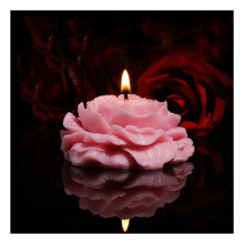 (One Size, Pink) Low Temperature Candles Romantic Rose Shape Scented Candles Adult Sexual Accessories