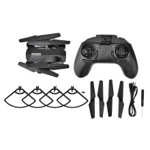 Smart WiFi FPV-drone med HD-kamera og live videofeed, hodeløs modus høydehold tilpasset ruteflyvning, én-tast start-quadcopter for alle