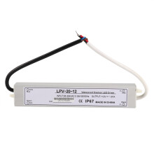 LED Power Transformer20W Easy to Install Constant Voltage Waterproof IP67Aluminum Housing12V Output for LED Strips, Under Cabinet Lights,
