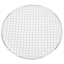 Grille de barbecue en acier inoxydable renforcée par des points de soudure, avec pieds surélevés et design polyvalent ; grille légère et