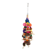 Natural Rattan Ball Parrot Chew Toys Bird Cage Accessories Eco Safe Materials Handmade Bird Toys for Medium And Large Birds Beak Grinding Mental