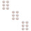 9Paires Capuchons Boucles D'oreilles Silicone Rose Usage Durable 10