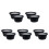 10Pièces Coussin Protection Haut-Parleur Auto Noir Résistant ABS 2